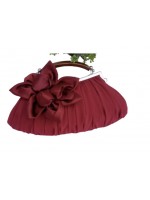 Satin floral vintage evening bag