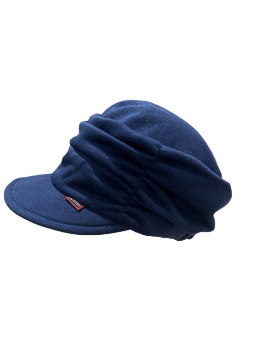 Women dark blue soft hat