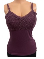 Burgundy corporate inner padded camisole