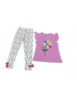 Girls floral two-piece casual set
