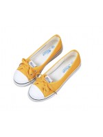 Women yellow canvas sneakers 