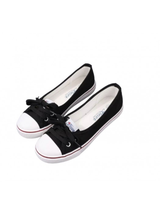 Women navy blue canvas sneakers 