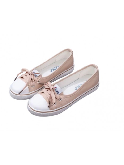 Women pink canvas sneakers 